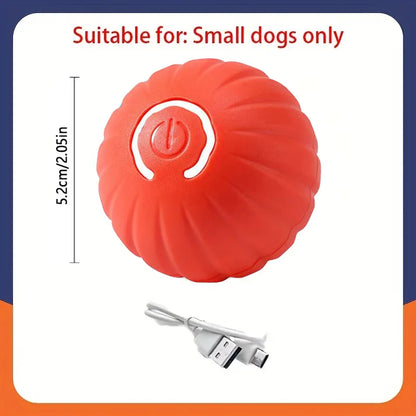 Engaging Automatic Interactive Smart Dog Toy Ball - USB Rechargeable Electronic Rolling and Bouncing Chew Toy for All Dog Sizes