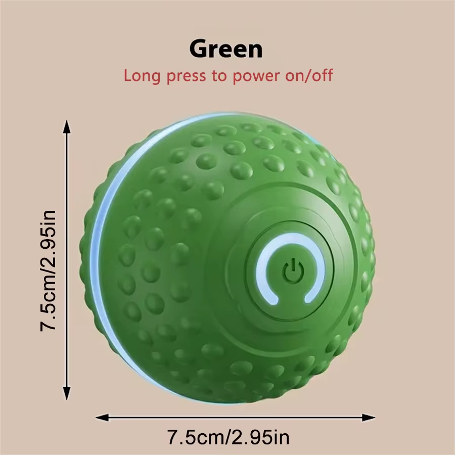 Engaging Automatic Interactive Smart Dog Toy Ball - USB Rechargeable Electronic Rolling and Bouncing Chew Toy for All Dog Sizes