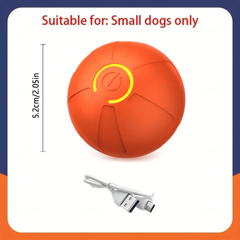 Engaging Automatic Interactive Smart Dog Toy Ball - USB Rechargeable Electronic Rolling and Bouncing Chew Toy for All Dog Sizes