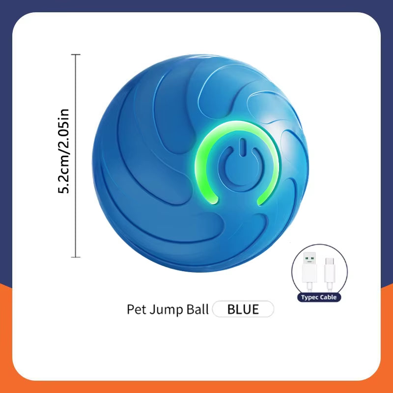 Engaging Automatic Interactive Smart Dog Toy Ball - USB Rechargeable Electronic Rolling and Bouncing Chew Toy for All Dog Sizes