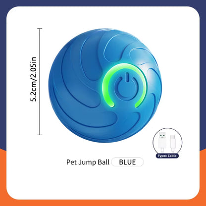 Engaging Automatic Interactive Smart Dog Toy Ball - USB Rechargeable Electronic Rolling and Bouncing Chew Toy for All Dog Sizes