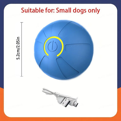 Engaging Automatic Interactive Smart Dog Toy Ball - USB Rechargeable Electronic Rolling and Bouncing Chew Toy for All Dog Sizes
