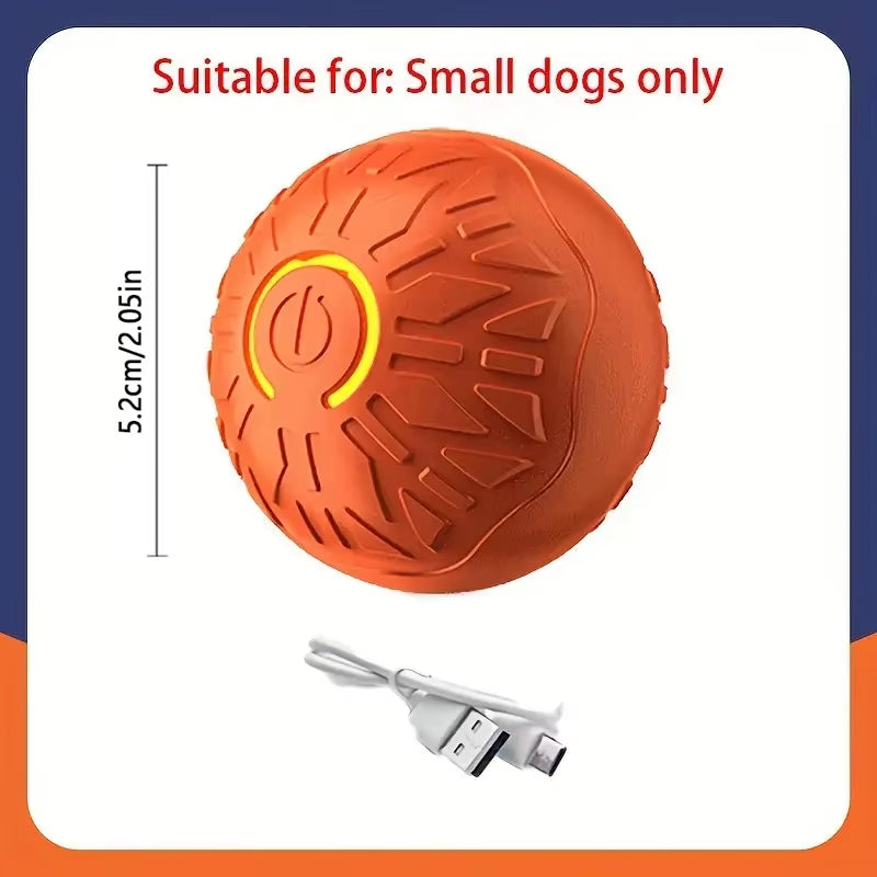 Engaging Automatic Interactive Smart Dog Toy Ball - USB Rechargeable Electronic Rolling and Bouncing Chew Toy for All Dog Sizes