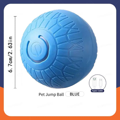 Engaging Automatic Interactive Smart Dog Toy Ball - USB Rechargeable Electronic Rolling and Bouncing Chew Toy for All Dog Sizes