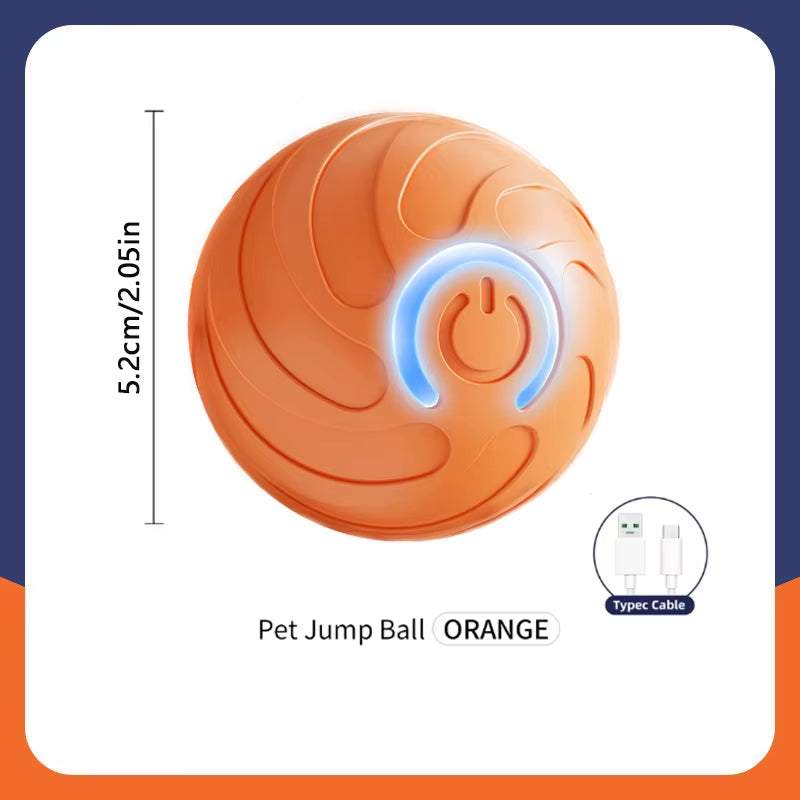 Engaging Automatic Interactive Smart Dog Toy Ball - USB Rechargeable Electronic Rolling and Bouncing Chew Toy for All Dog Sizes