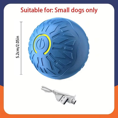 Engaging Automatic Interactive Smart Dog Toy Ball - USB Rechargeable Electronic Rolling and Bouncing Chew Toy for All Dog Sizes